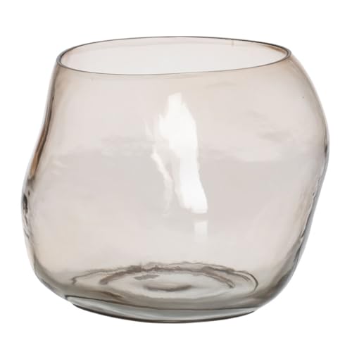 BigBuy Home Vase Taupe Glas 18 x 18 x 14,5 cm von BigBuy Home