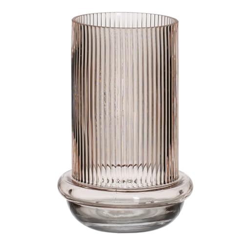 BigBuy Home Vase braun Glas 13,5 x 13,5 x 22 cm von BigBuy Home