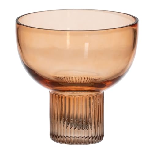 BigBuy Home Vase braun Glas 15 x 15 x 15 cm von BigBuy Home