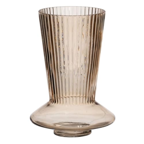 BigBuy Home Vase braun Glas 15 x 15 x 24,5 cm von BigBuy Home