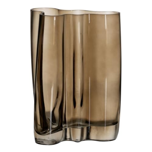 BigBuy Home Vase braun Glas 17,5 x 13,5 x 25 cm von BigBuy Home