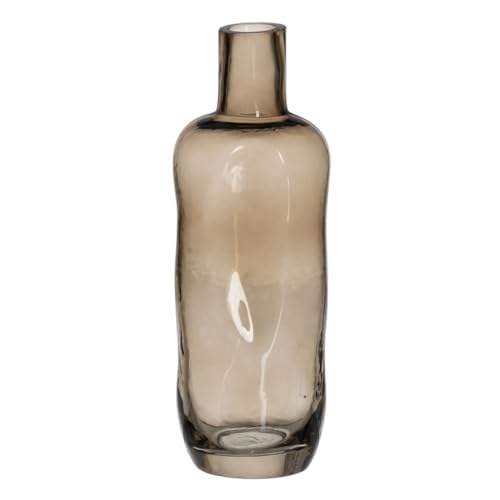 BigBuy Home Vase braun Glas 8,5 x 8,5 x 23,5 cm von BigBuy Home