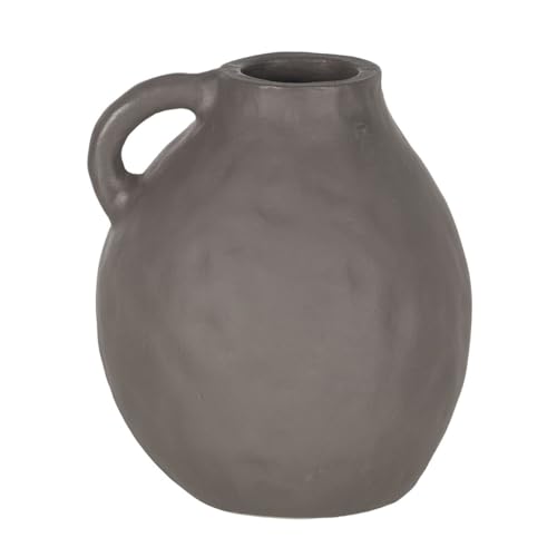 BigBuy Home Vase grau Keramik 18 x 18 x 20 cm von BigBuy Home