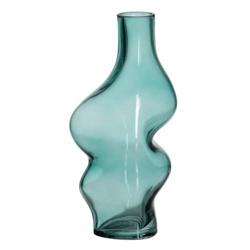 BigBuy Home Vase grün Glas 12,5 x 10 x 25 cm von BigBuy Home