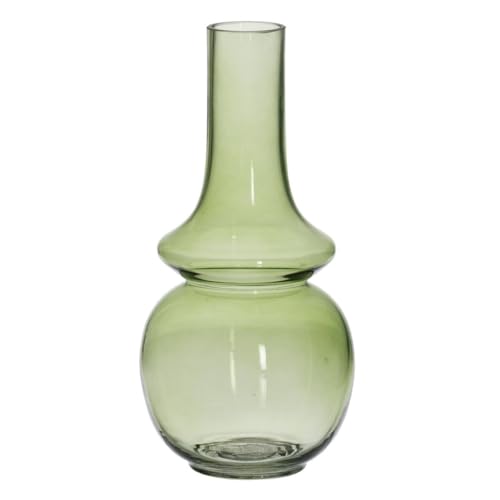 BigBuy Home Vase grün Glas 12,5 x 12,5 x 26 cm von BigBuy Home