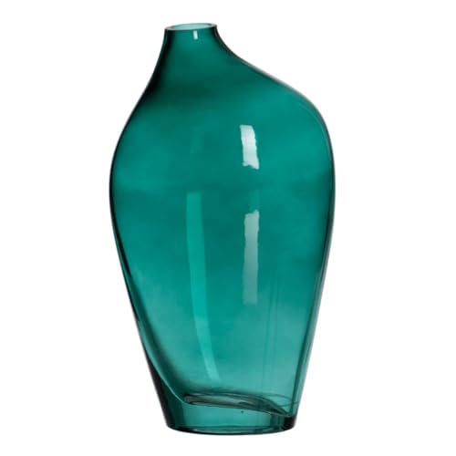 BigBuy Home Vase grün Glas 12,5 x 8,5 x 24 cm von BigBuy Home