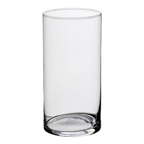 BigBuy Home Vase transparent Glas 9 x 9 x 20 cm von BigBuy Home