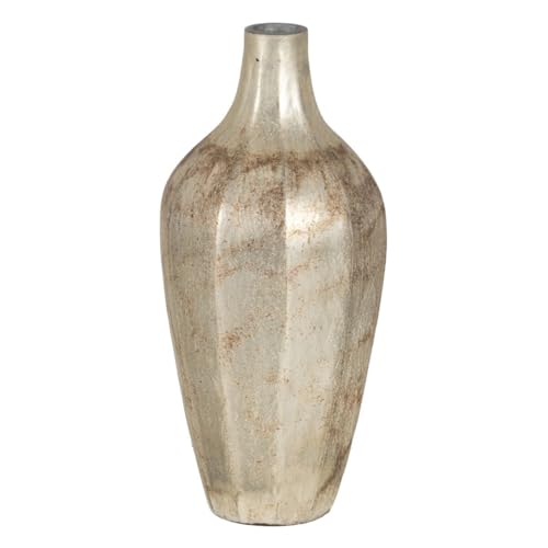 BigBuy Home Vase weiß Glas 15 x 15 x 33 cm von BigBuy Home