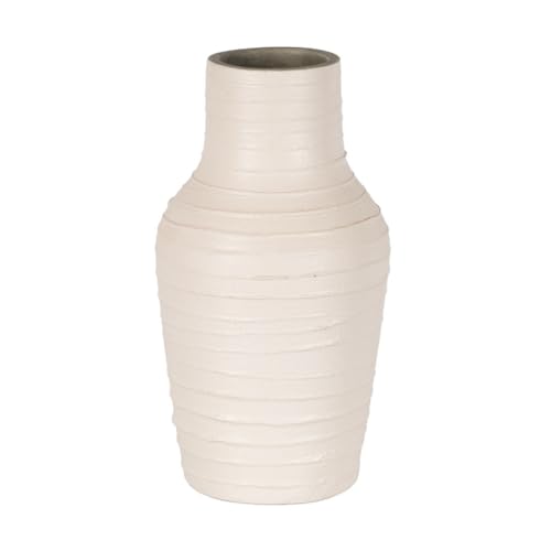 BigBuy Home Vase weiß Keramik 17 x 17 x 30 cm von BigBuy Home