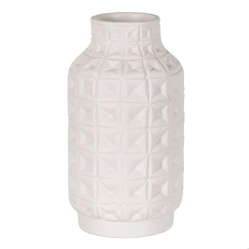 BigBuy Home Vase weiß Keramik 22 x 22 x 41 cm von BigBuy Home