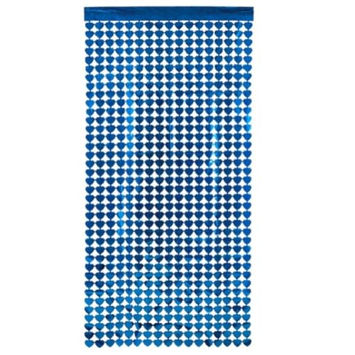 BigBuy Home Vorhang mit Herzen, Blau, 200 x 100 cm von BigBuy Home