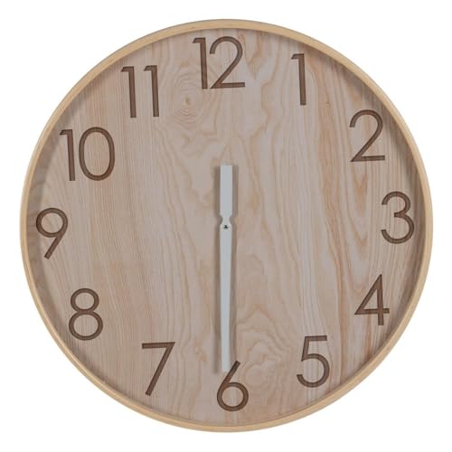 BigBuy Home Wanduhr Natur Holz 60 x 60 x 5,5 cm von BigBuy Home