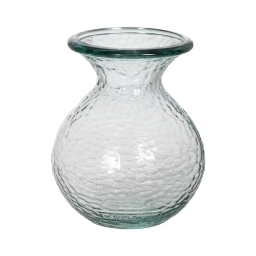 BigBuy Home We Care Vase, Beige, recyceltes Glas, 15 x 15 x 18,5 cm von BigBuy Home