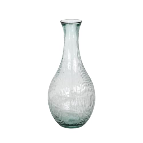 BigBuy Home We Care Vase aus recyceltem Glas, Beige, 34 x 34 x 75 cm von BigBuy Home