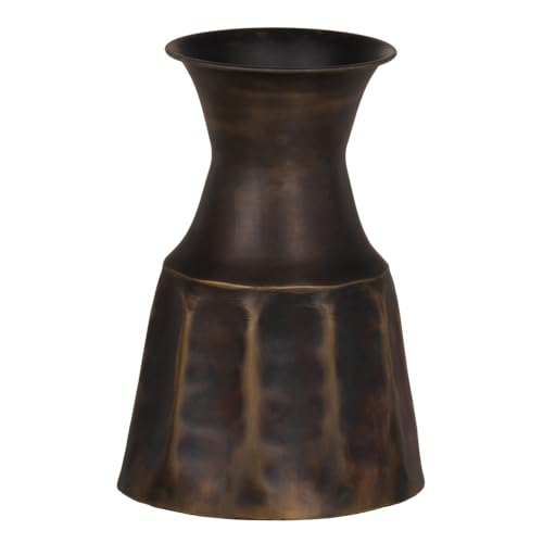 Goldene Vase, Metall, 15 x 15 x 22 cm von BigBuy Home