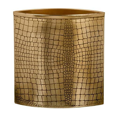 Goldene Vase, Metall, 24 x 9 x 24 cm von BigBuy Home