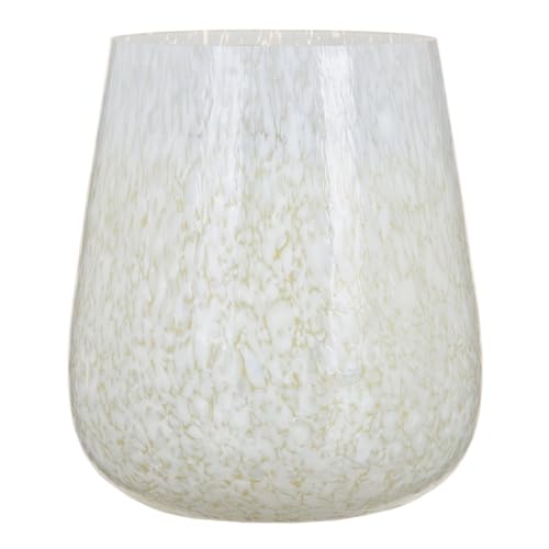 Kerzenhalter aus weißem Glas, 13 x 13 x 15 cm Kerzenhalter aus weißem Glas, 13 x 13 x 15 cm von BigBuy Home