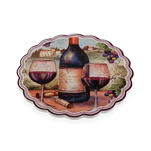 Round Wine Cork Ceramic Tablecloth (20 x 20 cm) von BigBuy Home