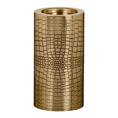 Teelichthalter, goldfarben, Metall, 12 x 12 x 23 cm Teelichthalter, goldfarben, Metall, 12 x 12 x 23 cm von BigBuy Home