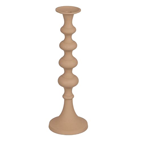 Teelichthalter 13 x 13 x 39,5 cm, Beige Aluminium Teelichthalter 13 x 13 x 39,5 cm, Beige Aluminium von BigBuy Home