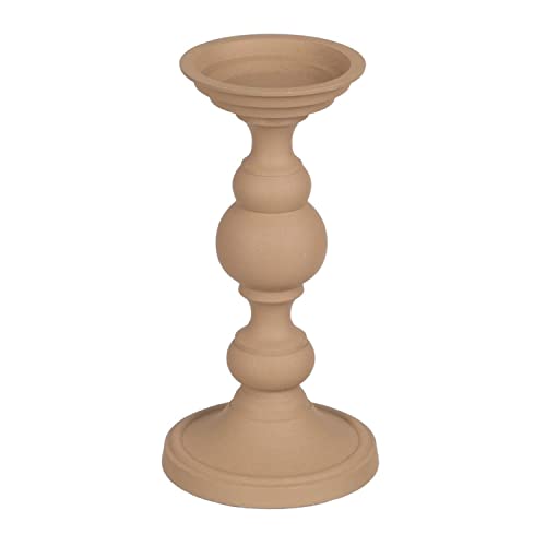 Teelichthalter 15 x 15 x 28 cm, Beige Aluminium von BigBuy Home