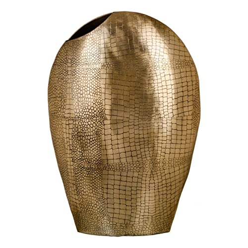 Vase 37 x 15 x 55 cm Gold Metall von BigBuy Home