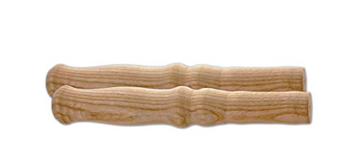 BigDean 2 XXL Holzgriffe für Schiebkarre/Schubkarre ca. 23,5 cm lang 2,5 cm Durchmesser - Hochwertig, flexibel, bereichernd - Ideal für jede Schubkarre/Sackkarre von BigDean