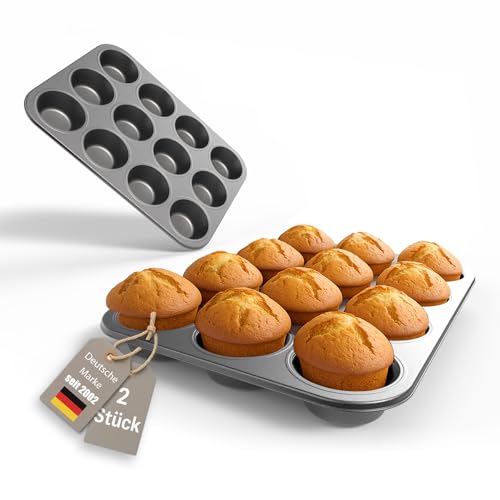 BigDean 2er Set Muffin Backform antihaftbeschichtet Muffinform Muffinblech aus Carbonstahl BigDean 2er Set Muffin Backform antihaftbeschichtet Muffinform Muffinblech aus Carbonstahl von BigDean
