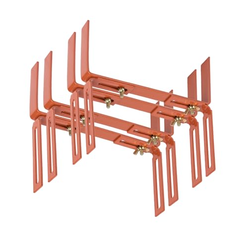 BigDean 4 Stück Blumenkastenhalter terrakotta Standard H-Form Kasten Halter Balkonkastenhalter BigDean 4 Stück Blumenkastenhalter terrakotta Standard H-Form Kasten Halter Balkonkastenhalter von BigDean