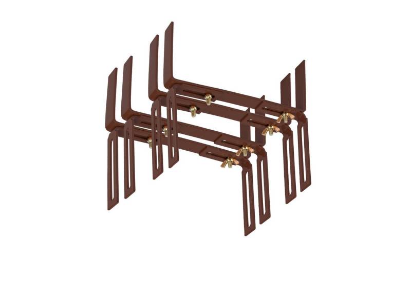 BigDean Blumenkastenhalter Standard H-Form Kasten Halter Balkonkastenhalter, 2-St. von BigDean
