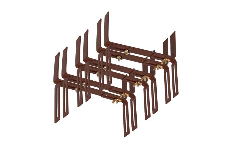 BigDean Blumenkastenhalter Standard H-Form Kasten Halter Balkonkastenhalter, 3-St. von BigDean