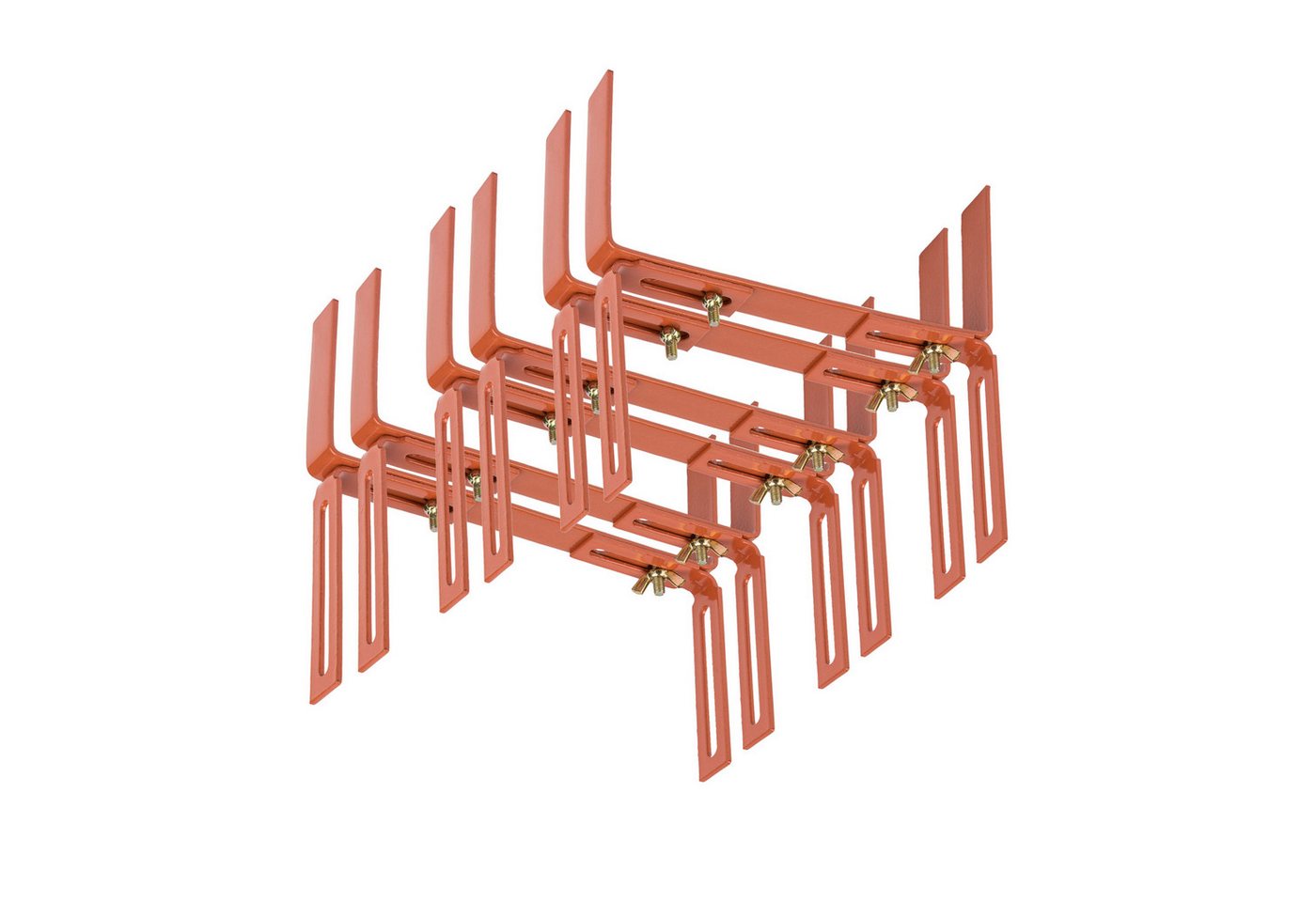 BigDean Blumenkastenhalter Standard H-Form Kasten Halter Balkonkastenhalter, 3-St. von BigDean