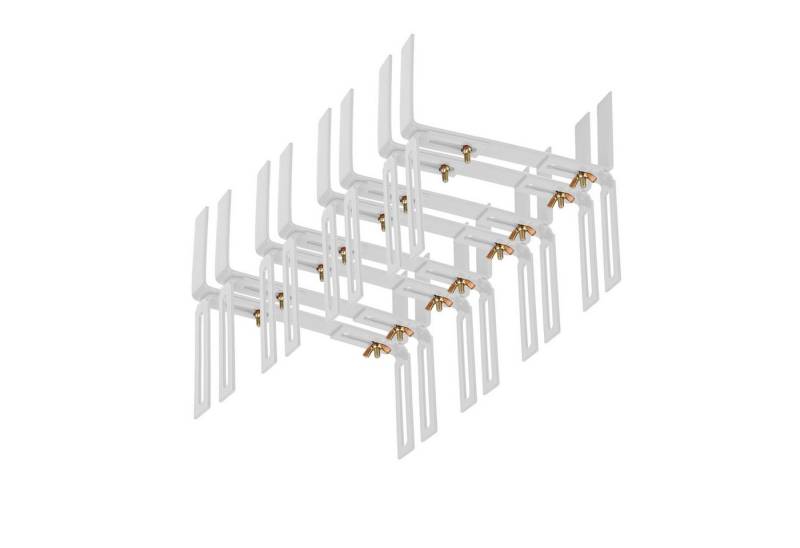 BigDean Blumenkastenhalter Standard H-Form Kasten Halter Balkonkastenhalter, 4-St. von BigDean