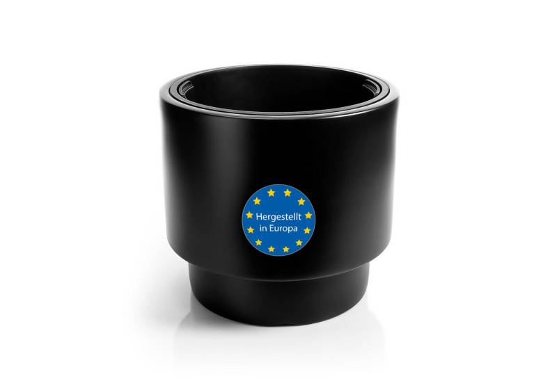 BigDean Blumentopf Pflanzkübel Design mit Einsatz rund ø 40 cm (1 St), Topf & Übertopf, 40cm, Schwarz, Bruchfest, Wetterfest BigDean Blumentopf Pflanzkübel Design mit Einsatz rund ø 40 cm (1 St), Topf & Übertopf, 40cm, Schwarz, Bruchfest, Wetterfest von BigDean