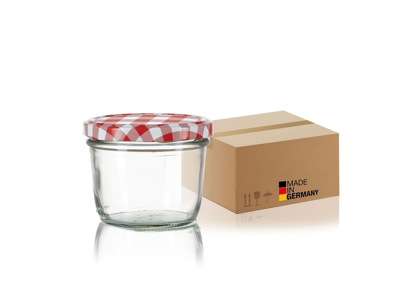 BigDean Einmachglas 230ml Sturzgläser Einkochgläser TO 82 Made in Germany, Glas, (108-tlg) von BigDean