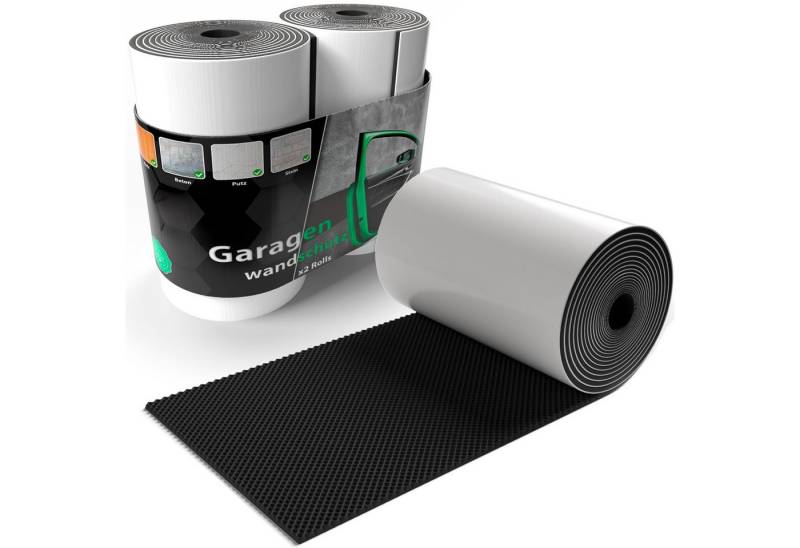BigDean Garagen-Wandschutz 2 Rollen Garagen Wandschutz selbstklebend 200x20x0,5cm (2 St) von BigDean
