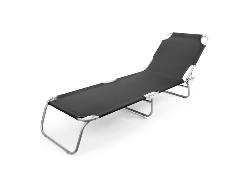 BigDean Gartenliege Sonnenliege klappbar 150 kg belastbar mit verstellbarer Rückenlehne, 1 St. von BigDean