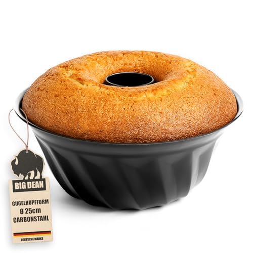 BigDean Gugelhupfform Ø 25 cm antihaftbeschichtet Gugelhupf Backform Kuchenform mit perfekter Hitzeverteilung von BigDean