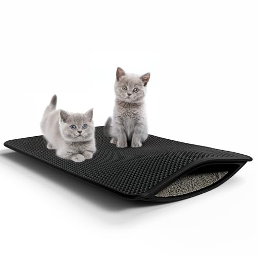 BigDean Katzenklo Matte 61x38cm ideal als Unterleger – Katzenstreu Matte kratzfest & leicht zu reinigen BigDean Katzenklo Matte 61x38cm ideal als Unterleger – Katzenstreu Matte kratzfest & leicht zu reinigen von BigDean