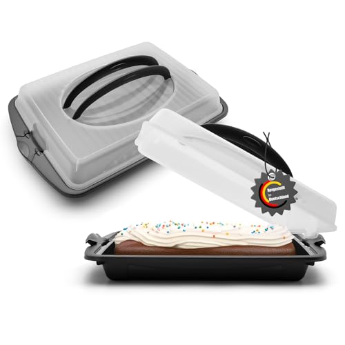 BigDean Kuchen Transportbox Rechteckig mit 2 Tragegriffen ideal für Blechkuchen – Muffin Transportbox Made in Germany BigDean Kuchen Transportbox Rechteckig mit 2 Tragegriffen ideal für Blechkuchen – Muffin Transportbox Made in Germany von BigDean