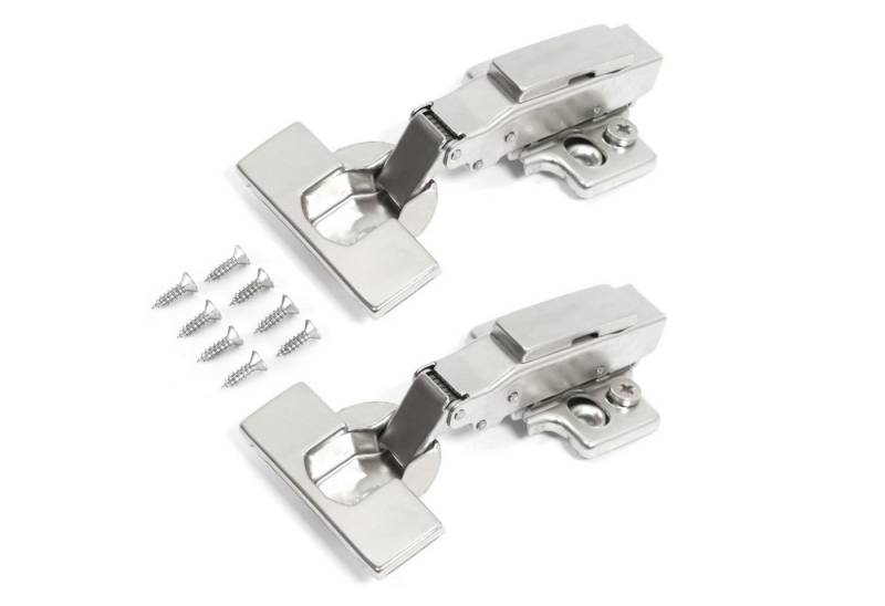 BigDean Möbelbeschlag 2 Soft Close Schrank Scharniere Eckanschlag Türscharniere (2 St) von BigDean
