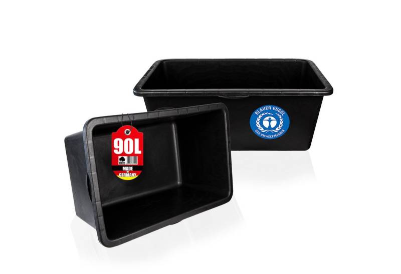 BigDean Mörtelkasten Mörtelwanne 90 L Eckig Miniteich Baueimer Made in Germany, (1-tlg) von BigDean
