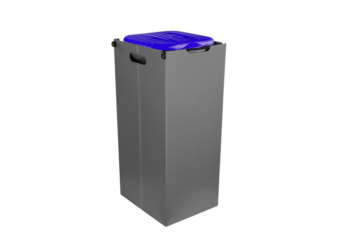 BigDean Müllsackständer BLAU mit Sichtschutz Müllsackhalter Mülleimer Müllbeutelständer von BigDean