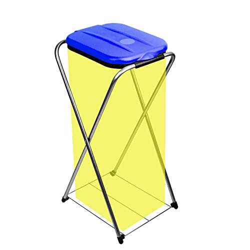 BigDean Müllsackständer EasyFix BLAU 120L - Müllbeutelhalter mit Gitterboden - Müllsackhalter Metall Mülltütenhalter Gelber Sack Ständer BigDean Müllsackständer EasyFix BLAU 120L - Müllbeutelhalter mit Gitterboden - Müllsackhalter Metall Mülltütenhalter Gelber Sack Ständer von BigDean
