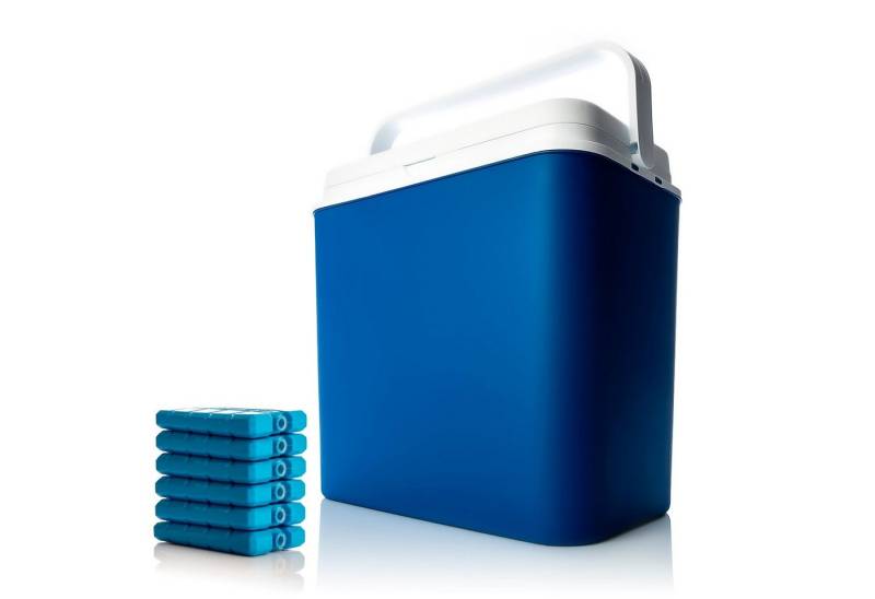 BigDean Outdoor-Flaschenkühler Kühlbox 24 Liter blau + 6 Kühlakkus bis zu 9 Std. Kühlung Kühltasc, 24L Kühlbox, Klassisch, bis zu 14h kühlung, Inklusive Akkus BigDean Outdoor-Flaschenkühler Kühlbox 24 Liter blau + 6 Kühlakkus bis zu 9 Std. Kühlung Kühltasc, 24L Kühlbox, Klassisch, bis zu 14h kühlung, Inklusive Akkus von BigDean
