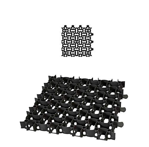 BigDean Rasengitter Paddockplatte SCHWARZ 50x50 cm Reitplatzmatten Rasenmatten Rasenwaben Kiesgitter Parkplatzrasen 0,25 m² BigDean Rasengitter Paddockplatte SCHWARZ 50x50 cm Reitplatzmatten Rasenmatten Rasenwaben Kiesgitter Parkplatzrasen 0,25 m² von BigDean