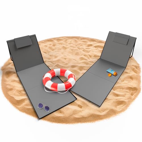 BigDean Strandliege 2er Set Strandstuhl klappbar leicht nur 1,3 kg - Strandmatte tragbar und gepolstert BigDean Strandliege 2er Set Strandstuhl klappbar leicht nur 1,3 kg - Strandmatte tragbar und gepolstert von BigDean