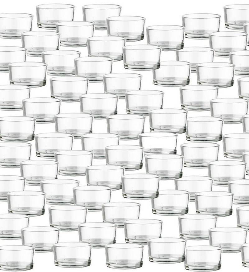 BigDean Teelichthalter 72er Set Teelichtgläser - Premium Qualität Made in Germany (Set, 72 St., Teelichtgläser), Spülmaschinenfest, Robustes Glas, Vielseitig von BigDean