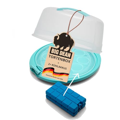 BigDean Tortenbehälter mit Kühlakku Kuchen Transportbox mit Kühlung inkl. 2 Kühlakkus Made in Germany BigDean Tortenbehälter mit Kühlakku Kuchen Transportbox mit Kühlung inkl. 2 Kühlakkus Made in Germany von BigDean