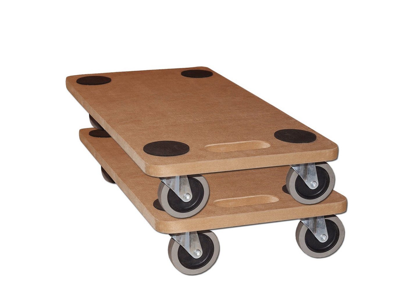 BigDean Transportroller 2x Möbelroller 250kg Rollbrett MDF, (2-St) von BigDean